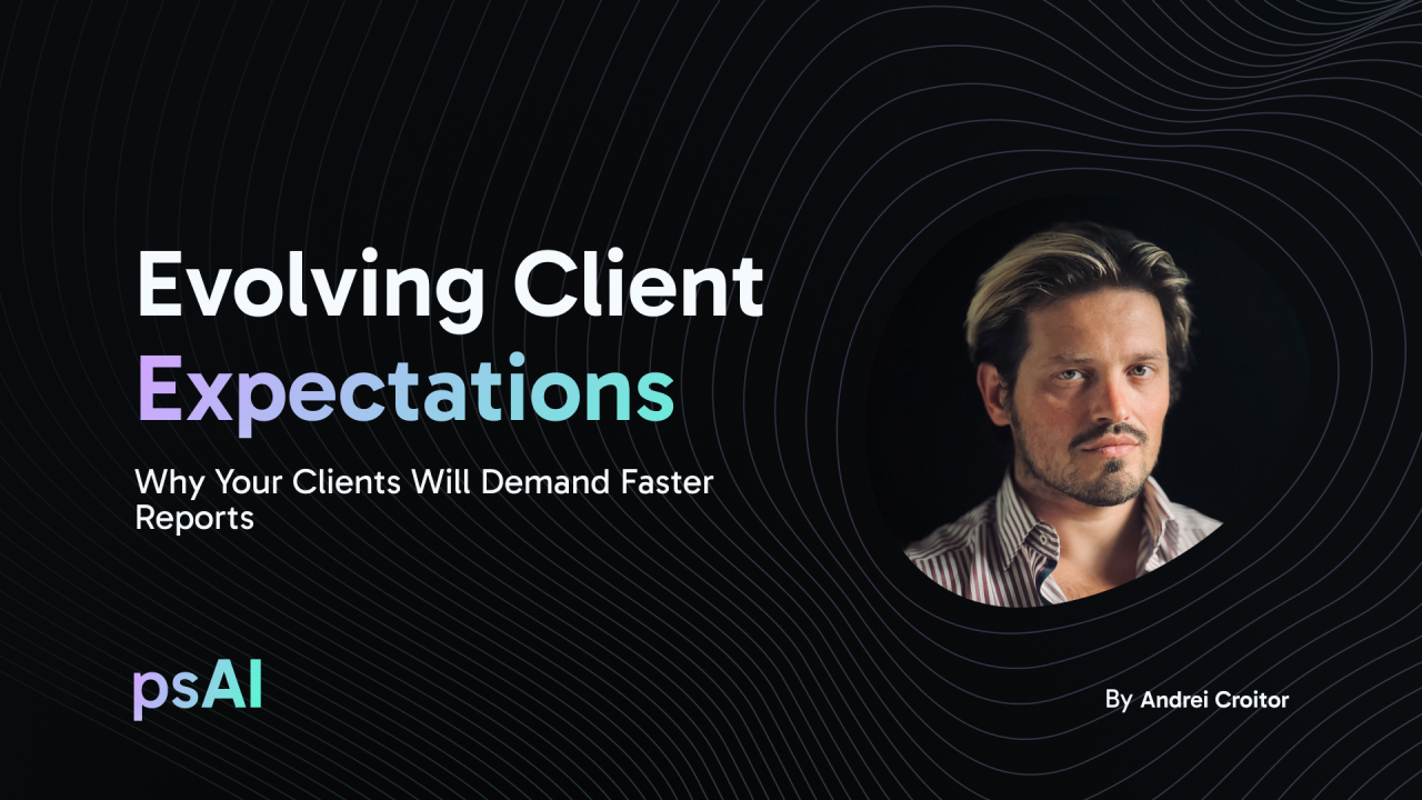 Remember when email first transformed the workplace? At first, some resisted, but soon it became a necessity, reshaping how we communicated and worked. Now, clients expect the same speed and accuracy in real-time insights. Delivering outdated, static reports no longer meets the demands of a fast-moving world. Today, clients want answers instantly, and AI-driven reporting provides just that. By automating data collection and analysis, you can deliver up-to-date insights that allow clients to act immediately. This shift turns consultants into real-time partners, offering a competitive edge and fostering deeper client loyalty.